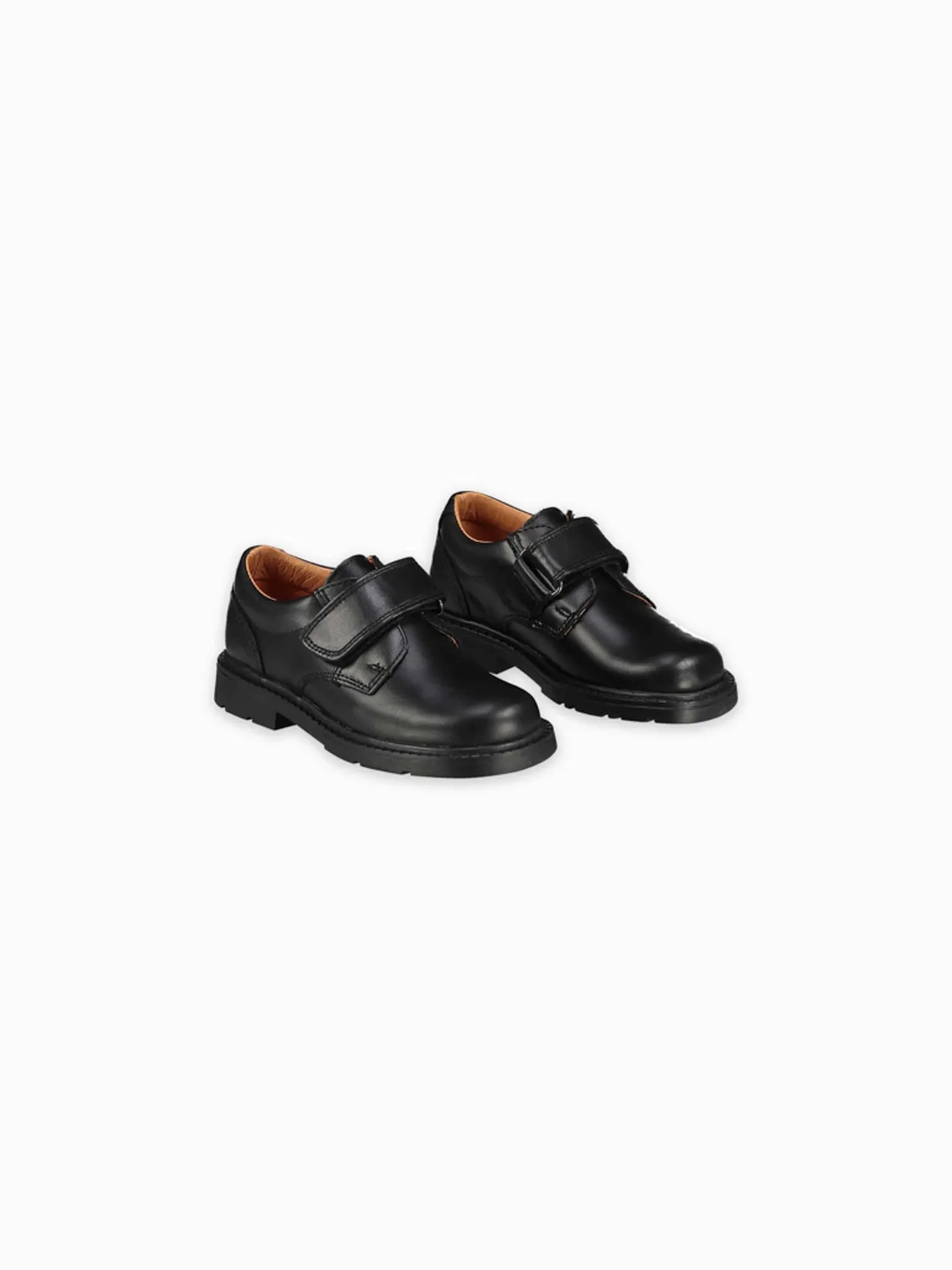 Black Leather Boy Classic School Shoes Best Looking Running Shoes
