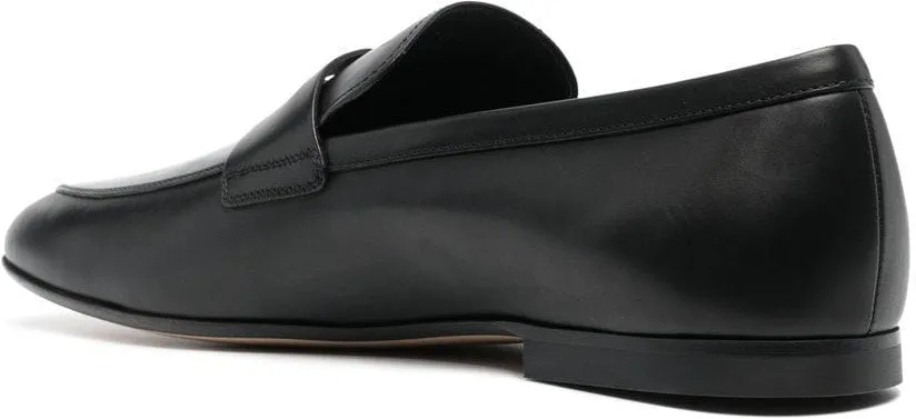 BLACK LEATHER TOD'S SLIP ONS. Slip-on Skechers