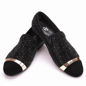 Loafers To Wear With Shorts Black Diamonds Men Suede Loafers