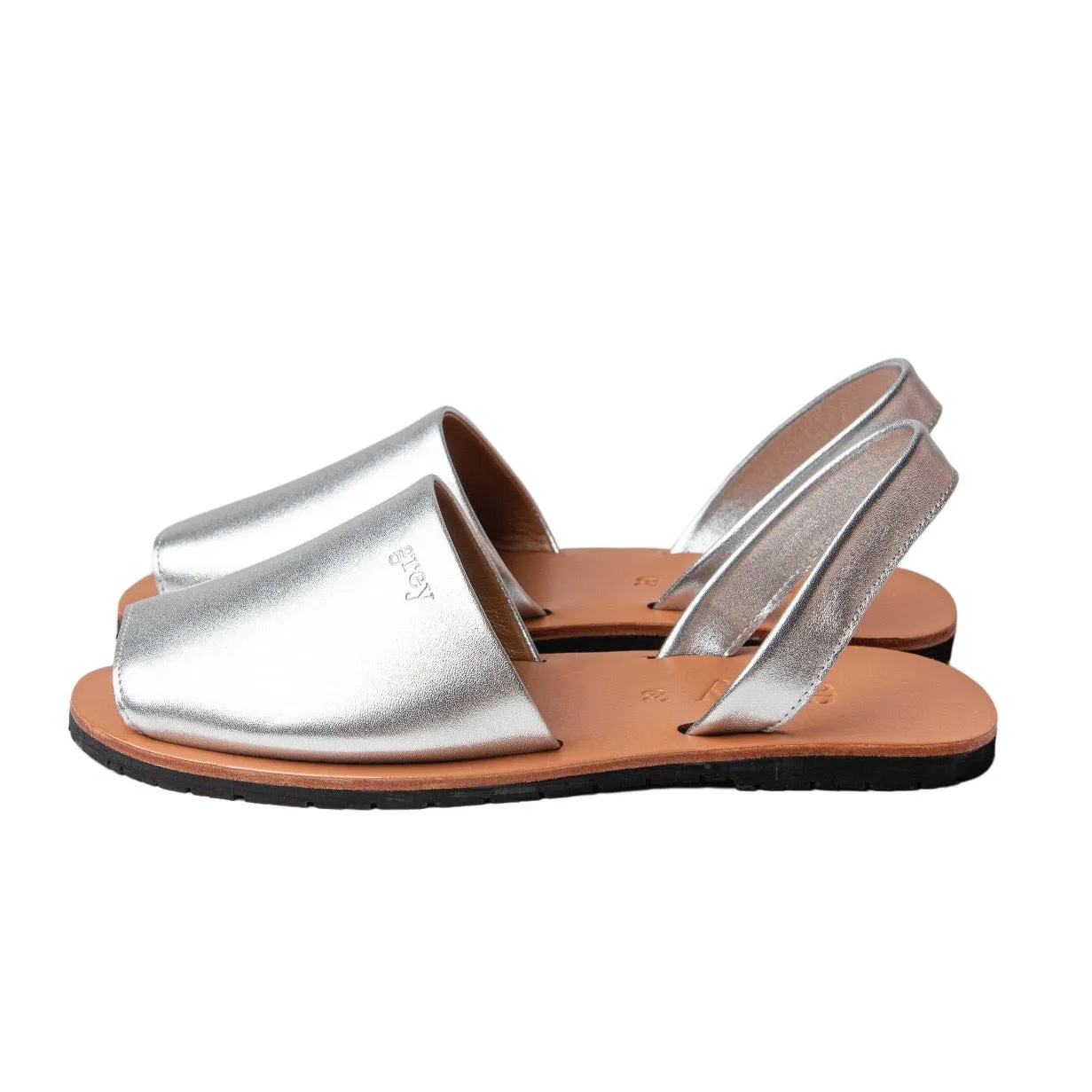 Sienna  / Sterling (Silver) - Lambskin Sandals For Families