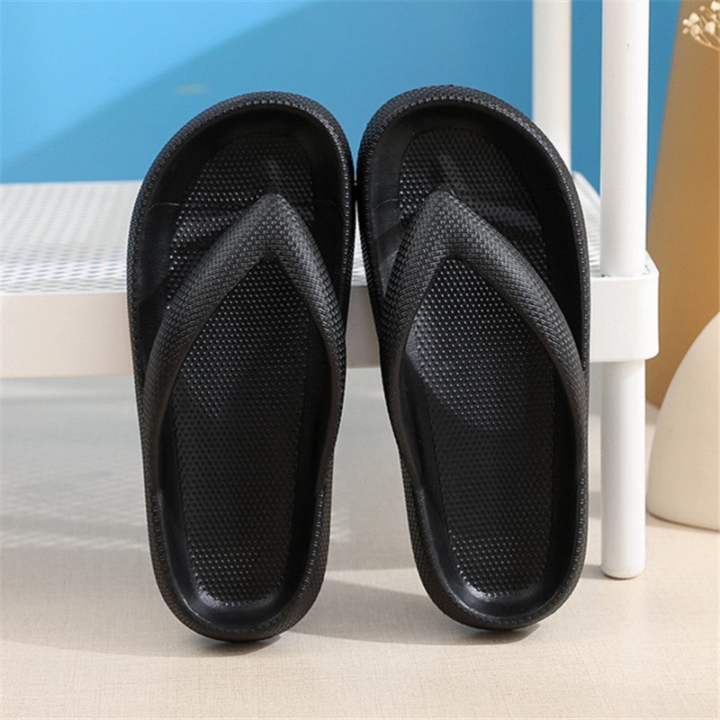 Clip Toe Shoes Eva Non-Slip Slippers Soft Sole Flip Flops Women Thick Bottom Bathroom Slides Summer Gel Sole Flip Flops