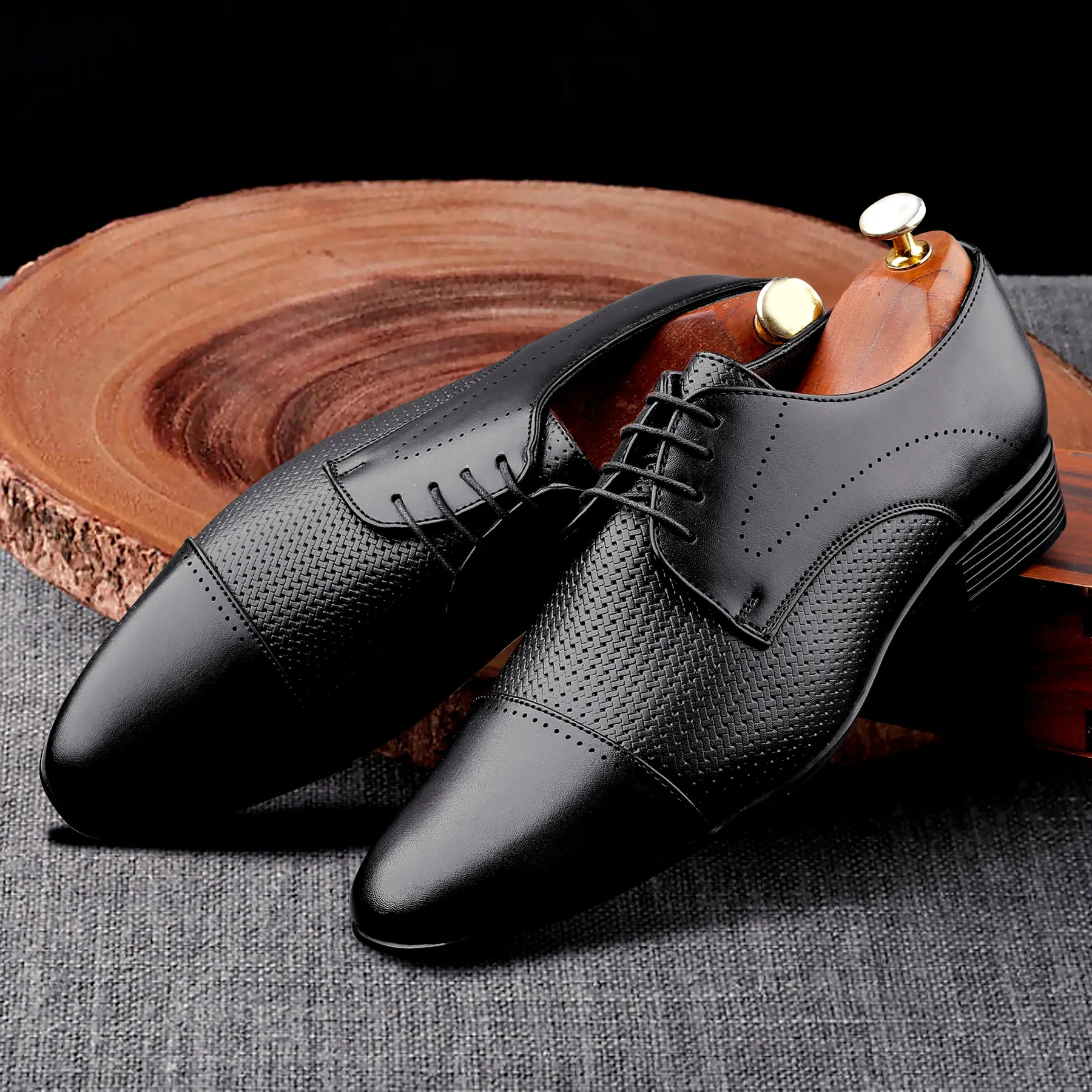 Bacca Bucci HOMER Formal Shoes with Superior Comfort | All Day Wear Office Or Party Lace-up Shoes Best Waterproof Dress Shoes