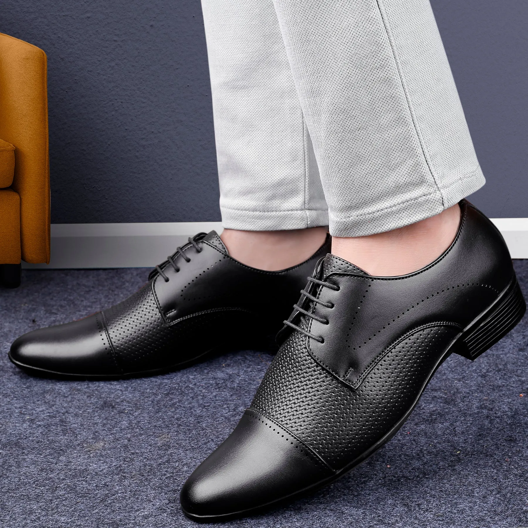 Bacca Bucci HOMER Formal Shoes with Superior Comfort | All Day Wear Office Or Party Lace-up Shoes Dress Shoes To Wear With A Suit