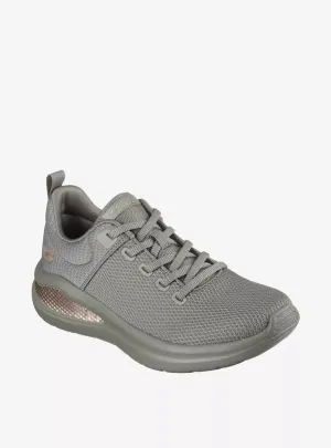 Grey Suede Flat Shoes BOBS VENOM - OLIVE