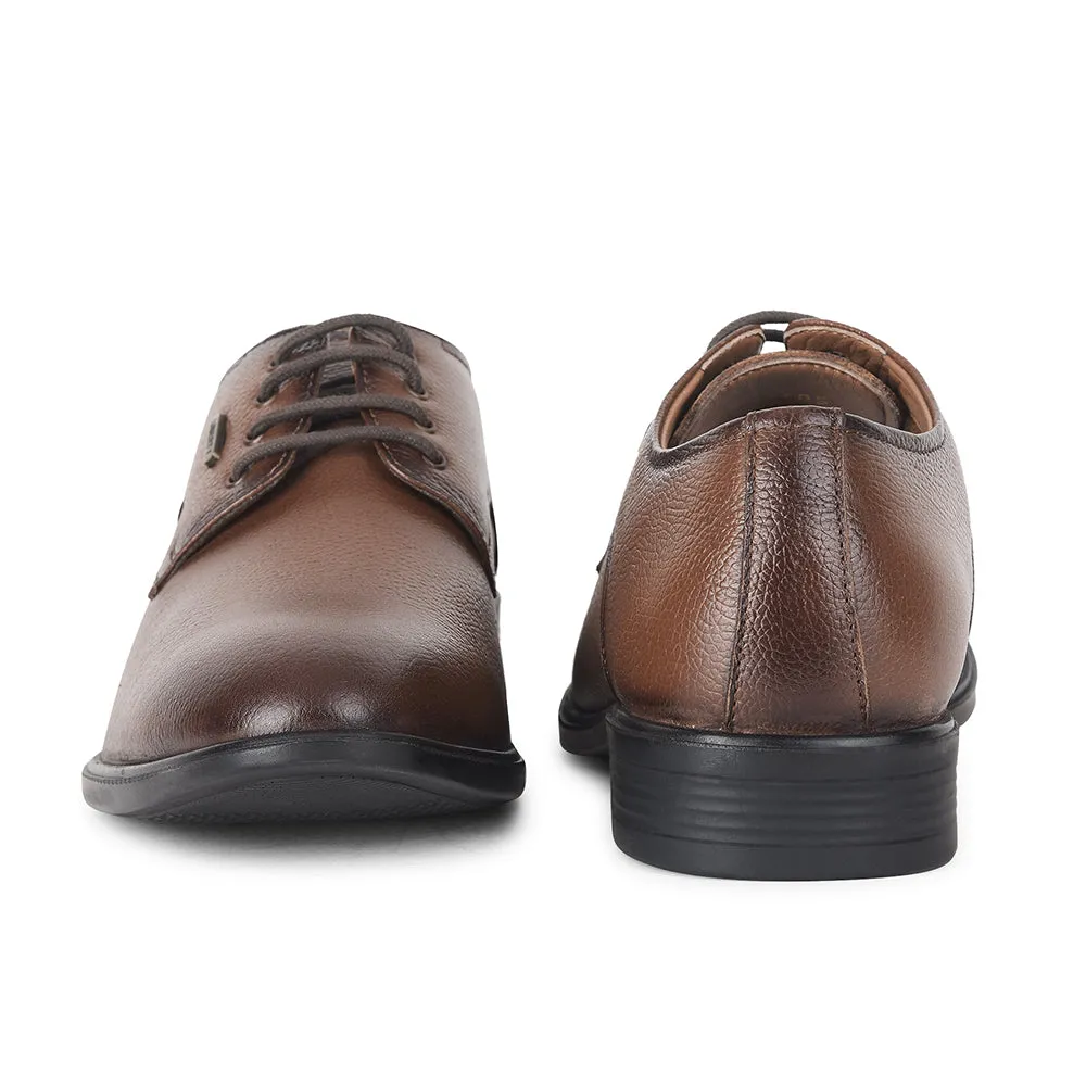 Dress Barefoot Shoes Fortune by Liberty Men LOM-605 Tan Formal Lacing Derby Shoes