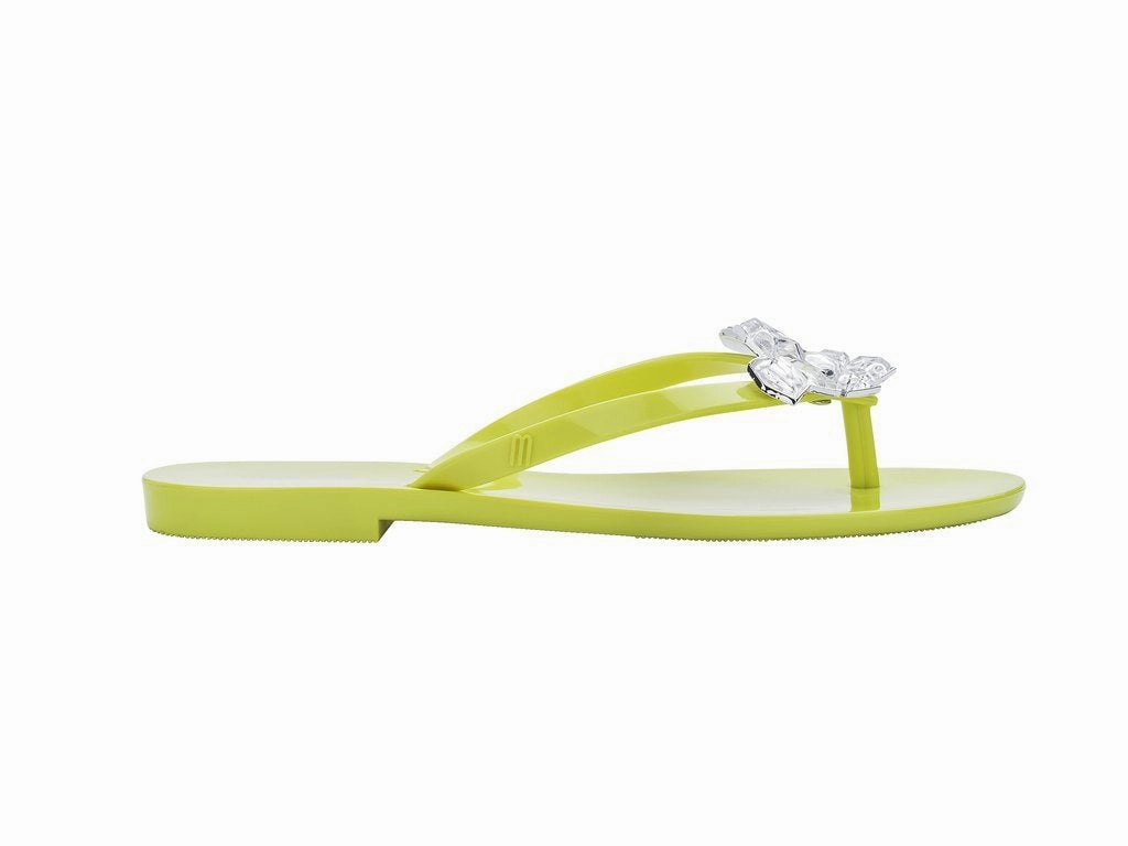 Rhinestone Flat Flip Flops Melissa Harmonic Stones