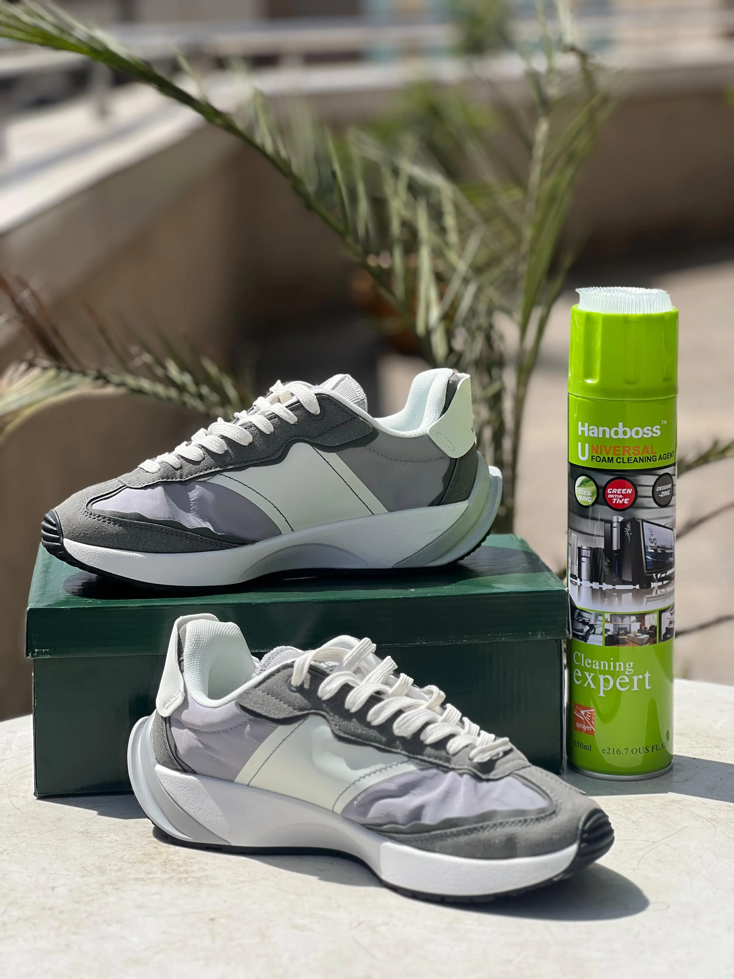 Le coq Sportif Sneakers Grey Walking Sneakers With Arch Support