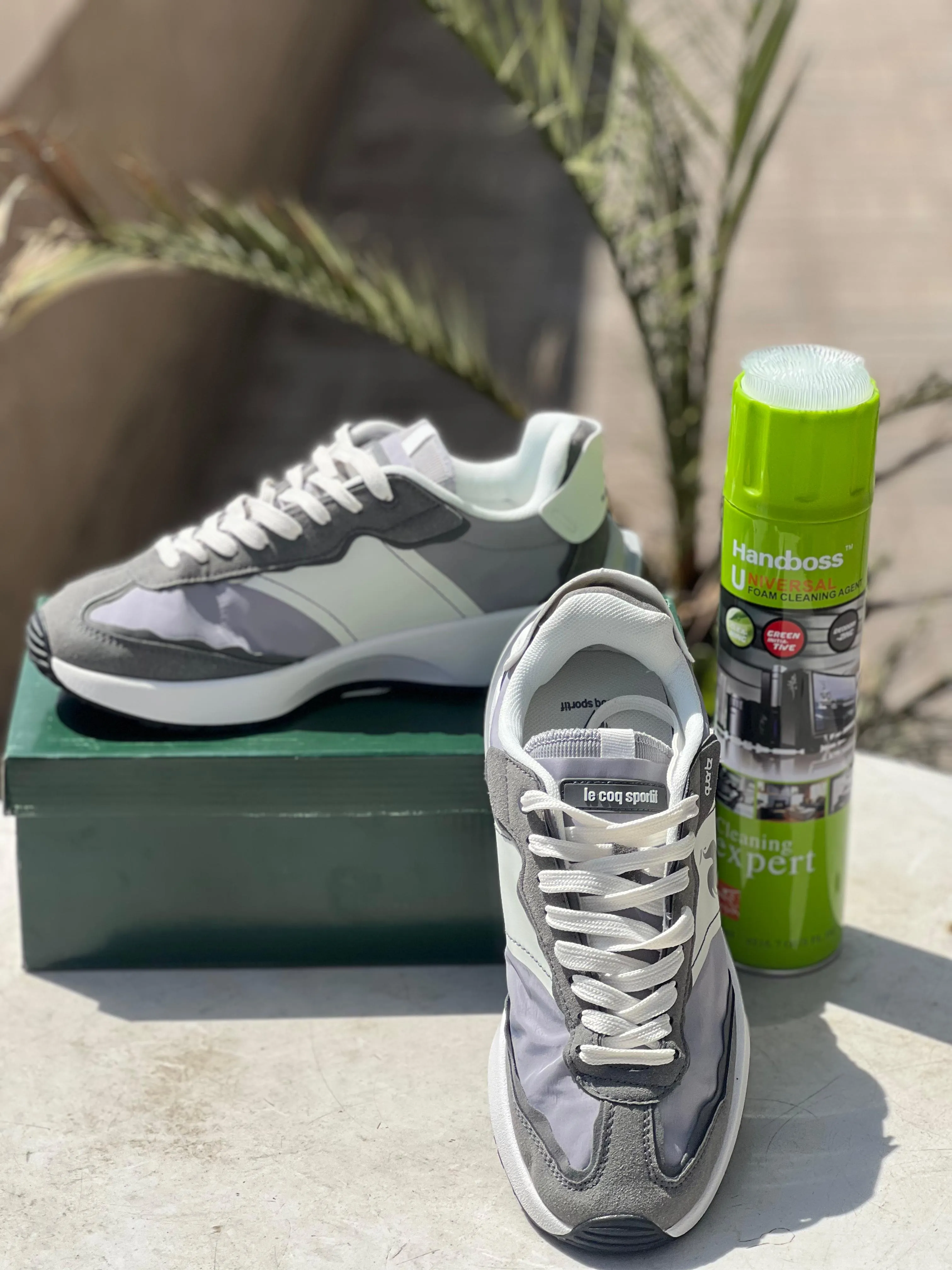 Cleaning Suede Sneakers Le coq Sportif Sneakers Grey