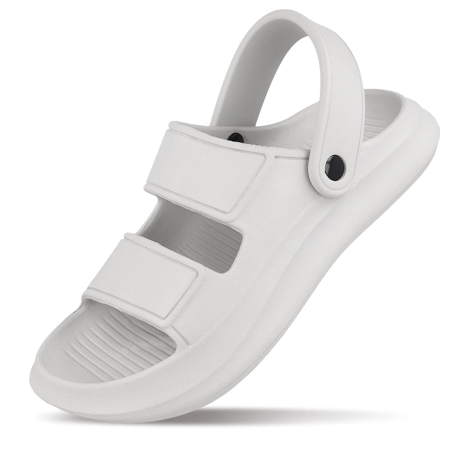 Slip On Safety Toe BOTOWI Men's Flip Flops - BW97542 Light Grey