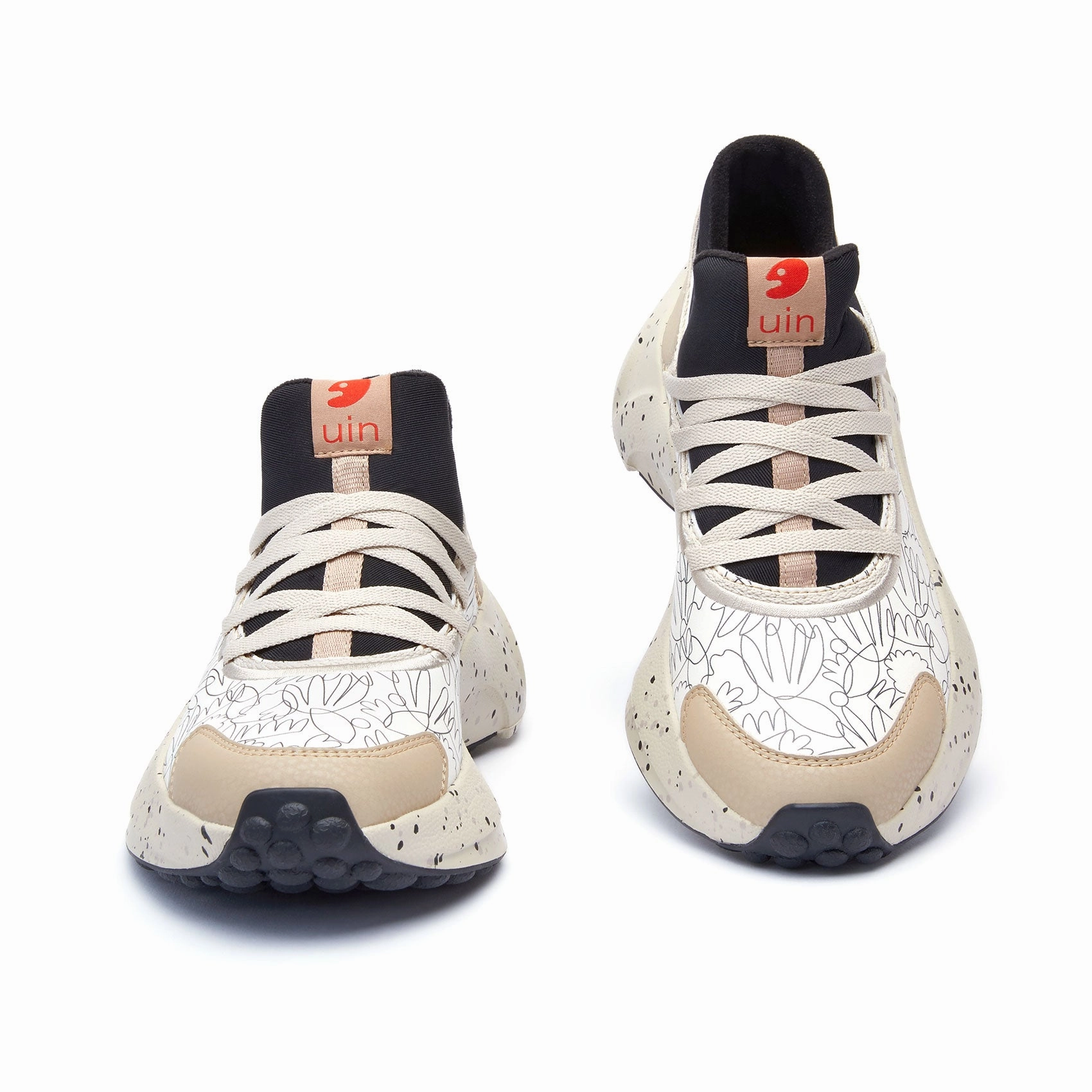 Eco Friendly Sneakers Hand-painted Leaves Sevilla VI Women