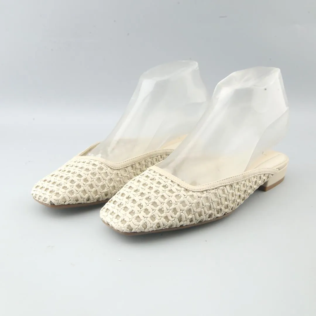 FRANCO SARTO DAYLA Gold Flat Evening Shoes