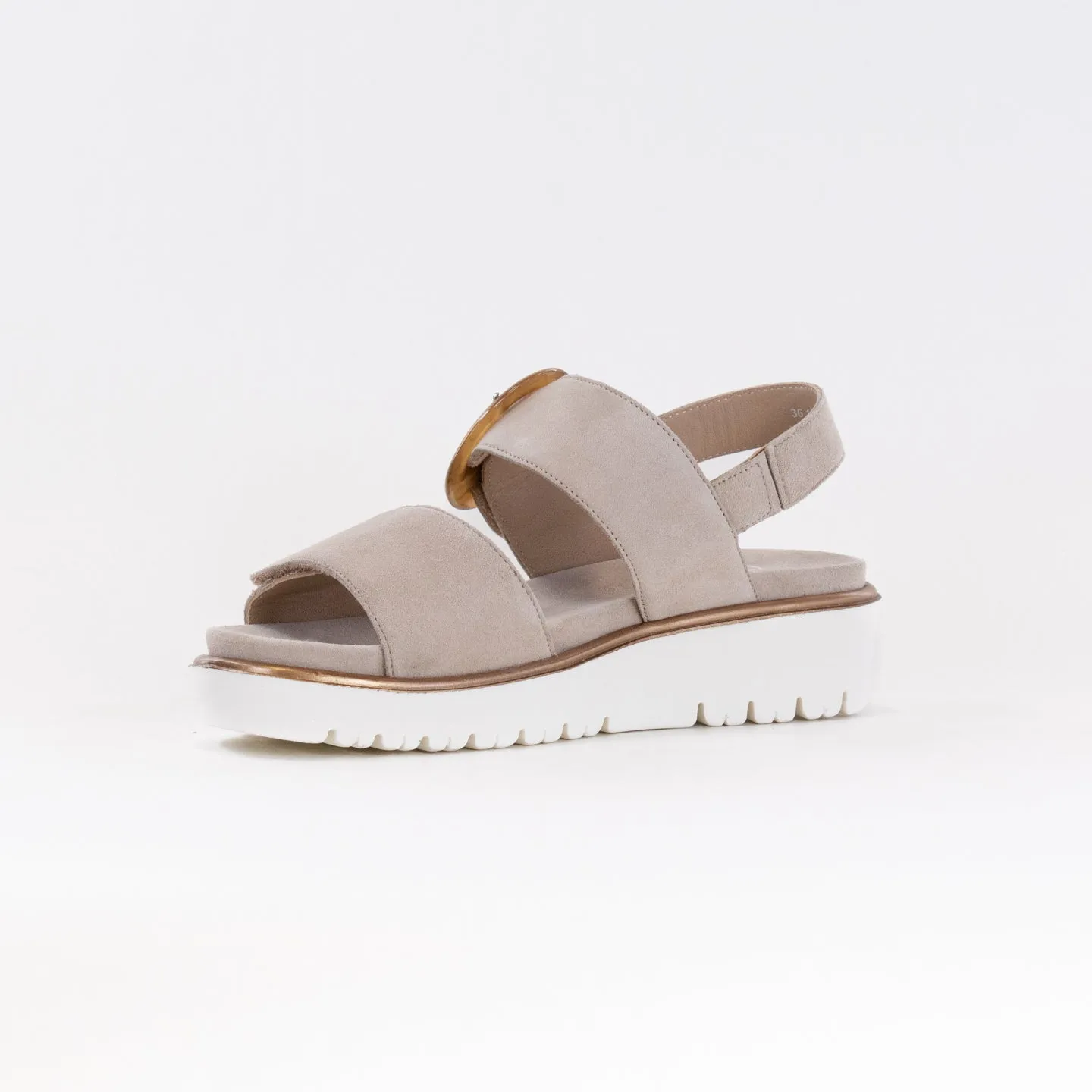 Ara Bridgeport Sandal (Women's) - Sand Kid Suede Sneakers To Wear With Skinny Jeans