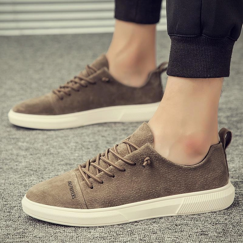 West Louis Designer British Style Suede Leather Sneakers Flat Feet Sneakers