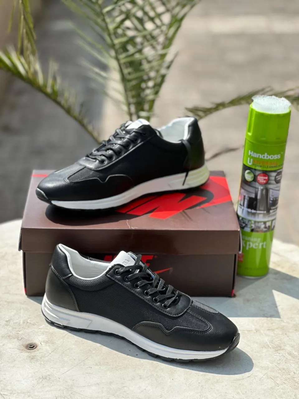 Prada Milano Casual Sneakers-- Black White White Ecco Sneakers