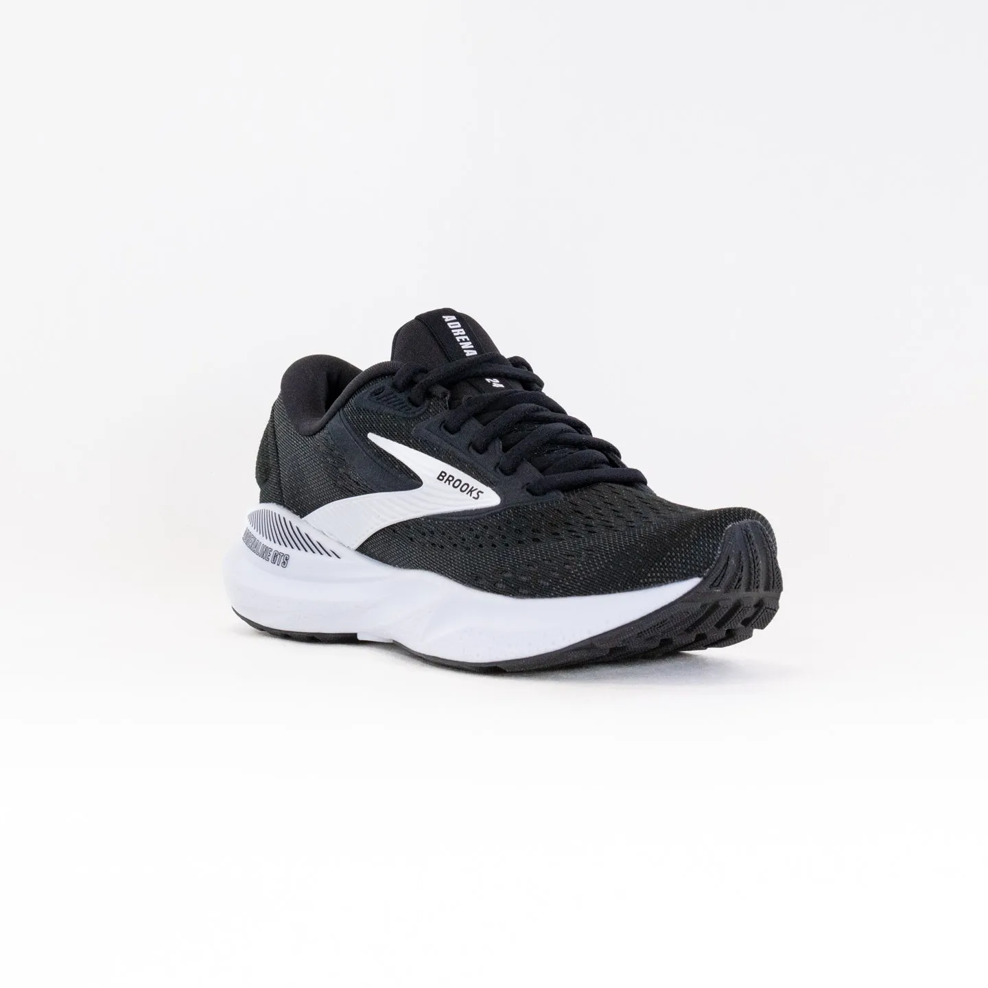 Brooks Adrenaline GTS 24 (Womens) - Black/White Best Running And Cross Training Shoes