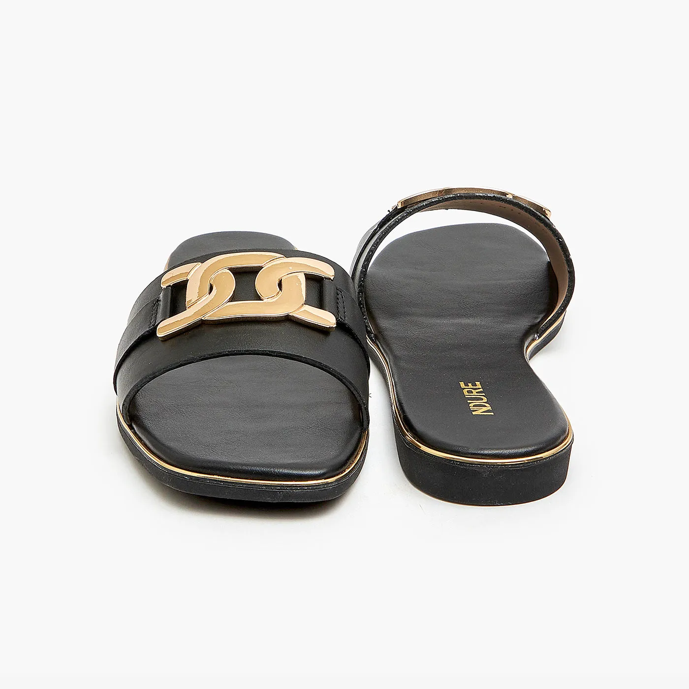 Flat Cocktail Shoes Buckled Flats