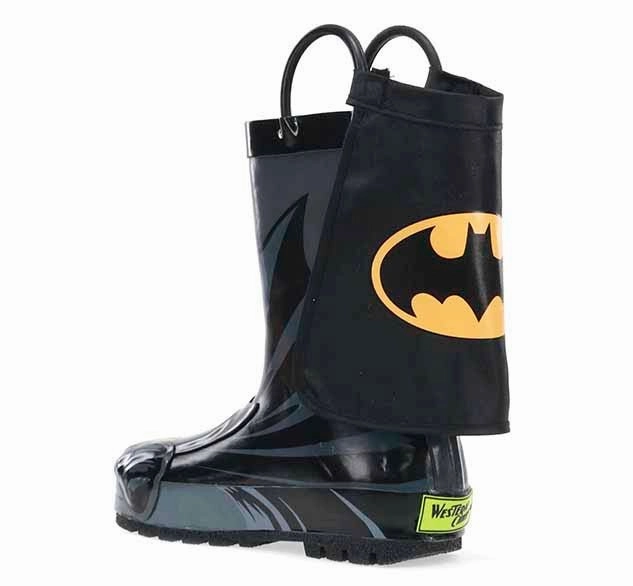 Iron Rangers Boots Kids Batman Everlasting Rain Boot - Black
