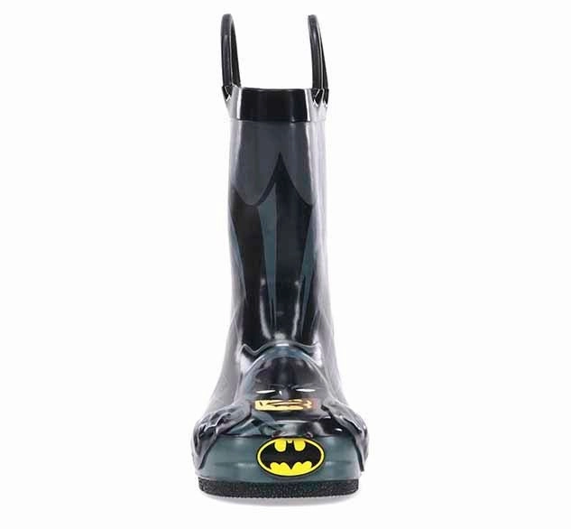 Flat Knee High Boots Kids Batman Everlasting Rain Boot - Black