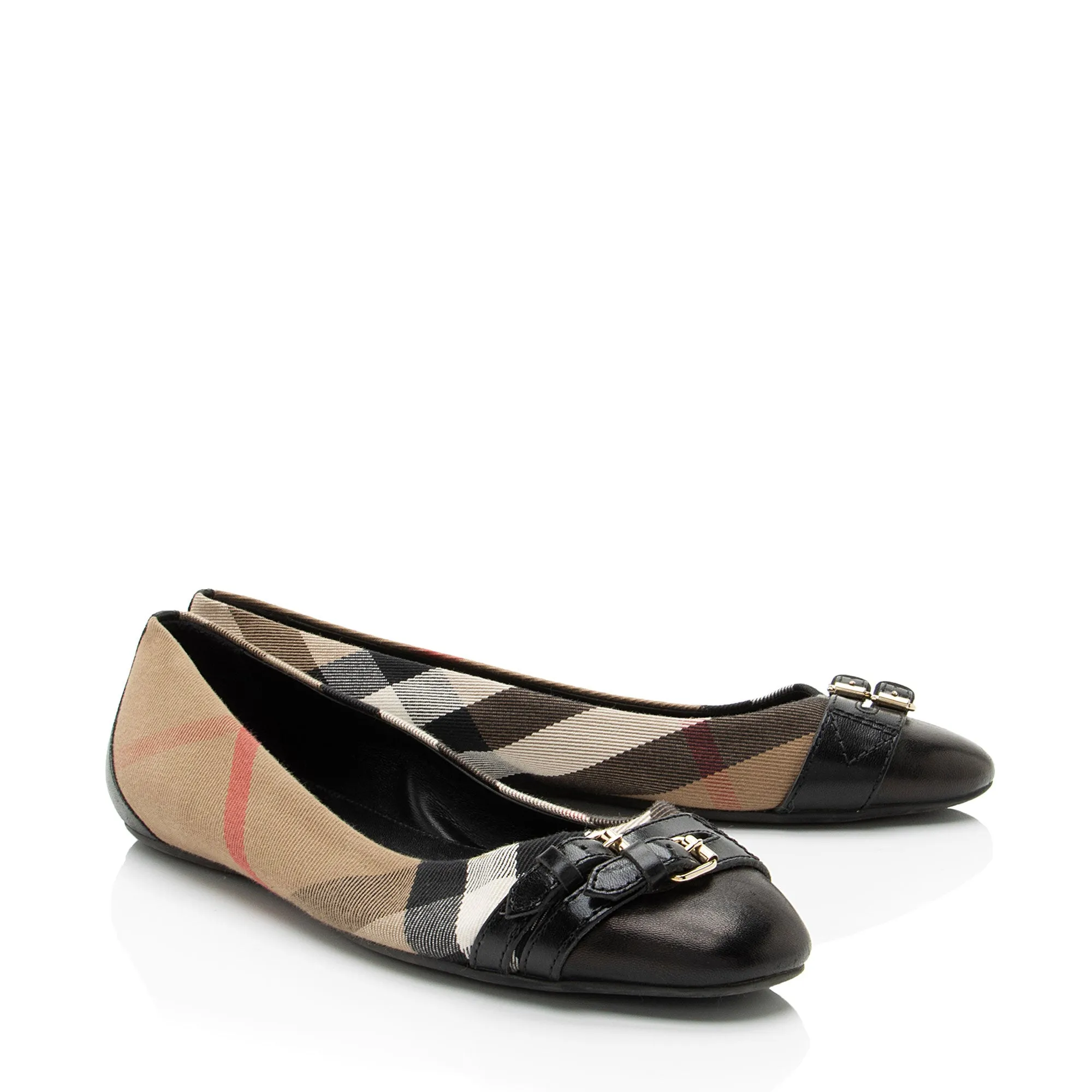 Burberry House Check Bridle Avonwick Ballerina Flats Shoes For Flat Feet With Bunions