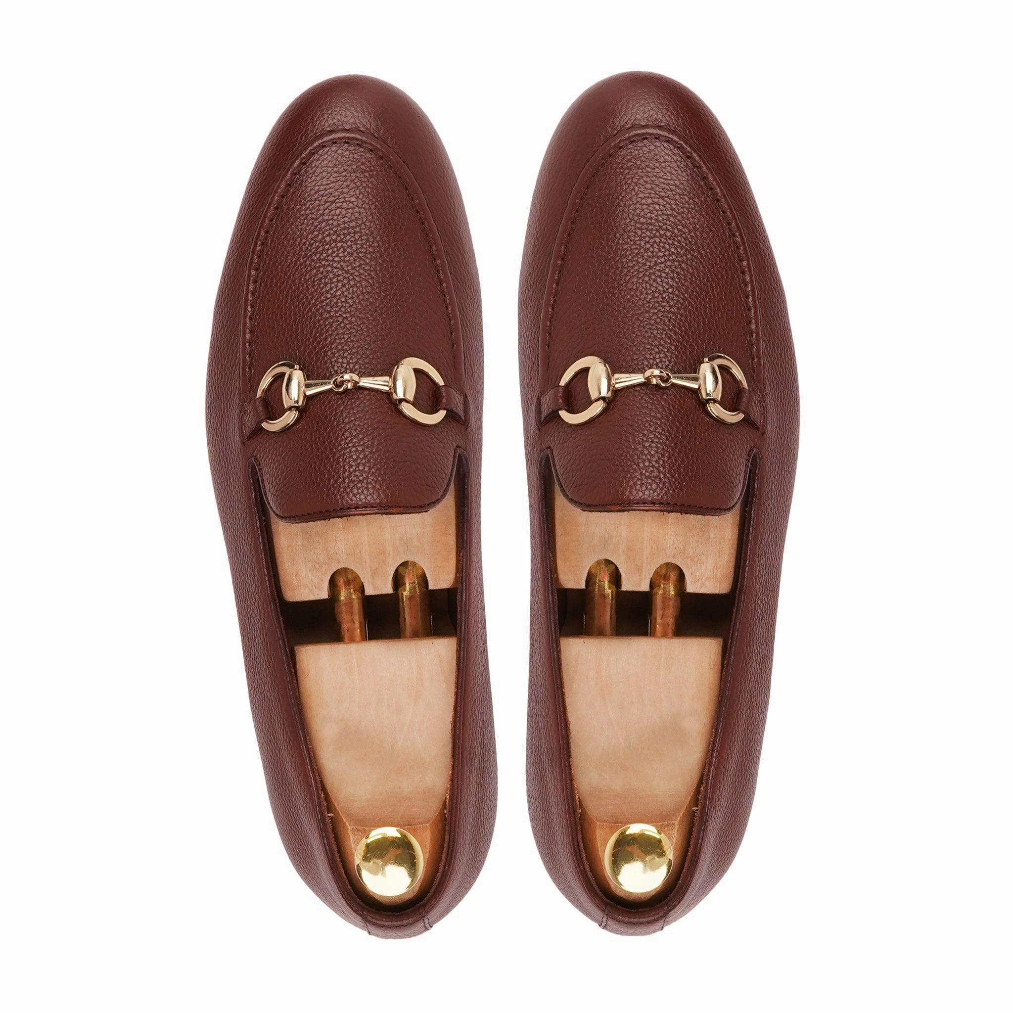 Smoking Loafers BYRON - OXBLOOD PEBBLE GRAIN LOAFER