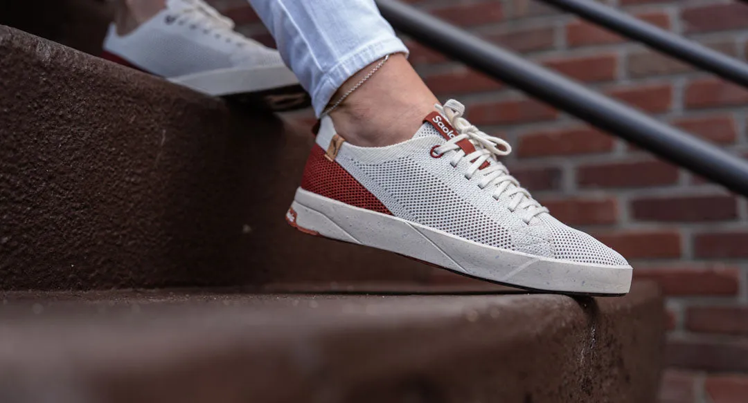 Sneakers With Big Toe Box Cannon Knit W 2.0 White / Burgundy