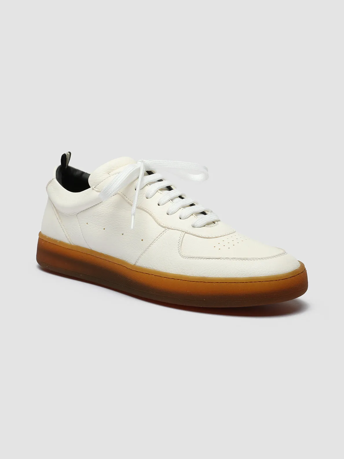 ASSET 001 - White Leather Low Top Sneakers Sneakers Club C 85