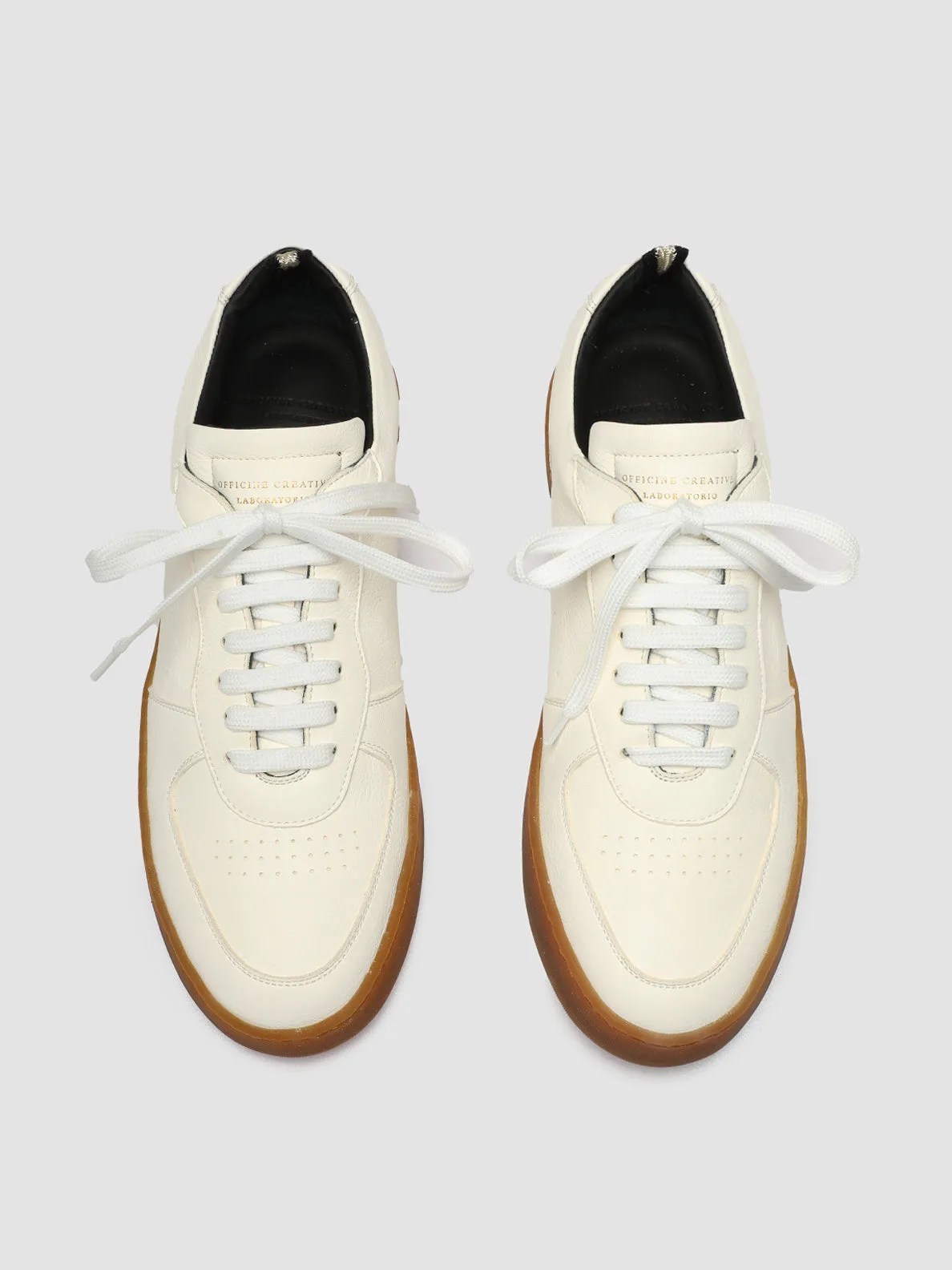 ASSET 001 - White Leather Low Top Sneakers Autry Medalist Sneakers