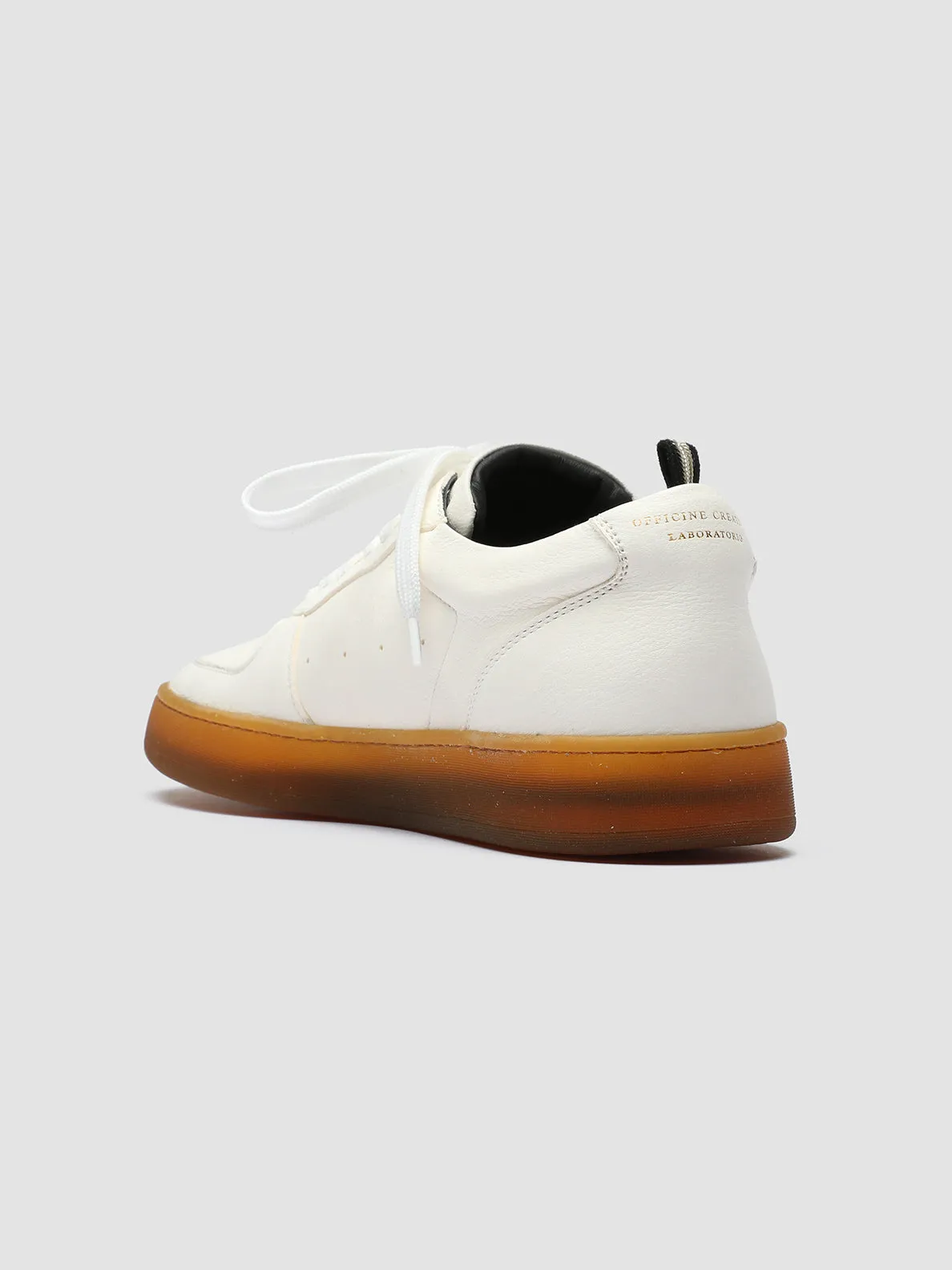 ASSET 001 - White Leather Low Top Sneakers Nike Sneakers Near Me
