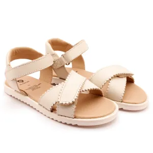 Cutest Sandals Old Soles Girl's Peachy Sandals - Vanilla