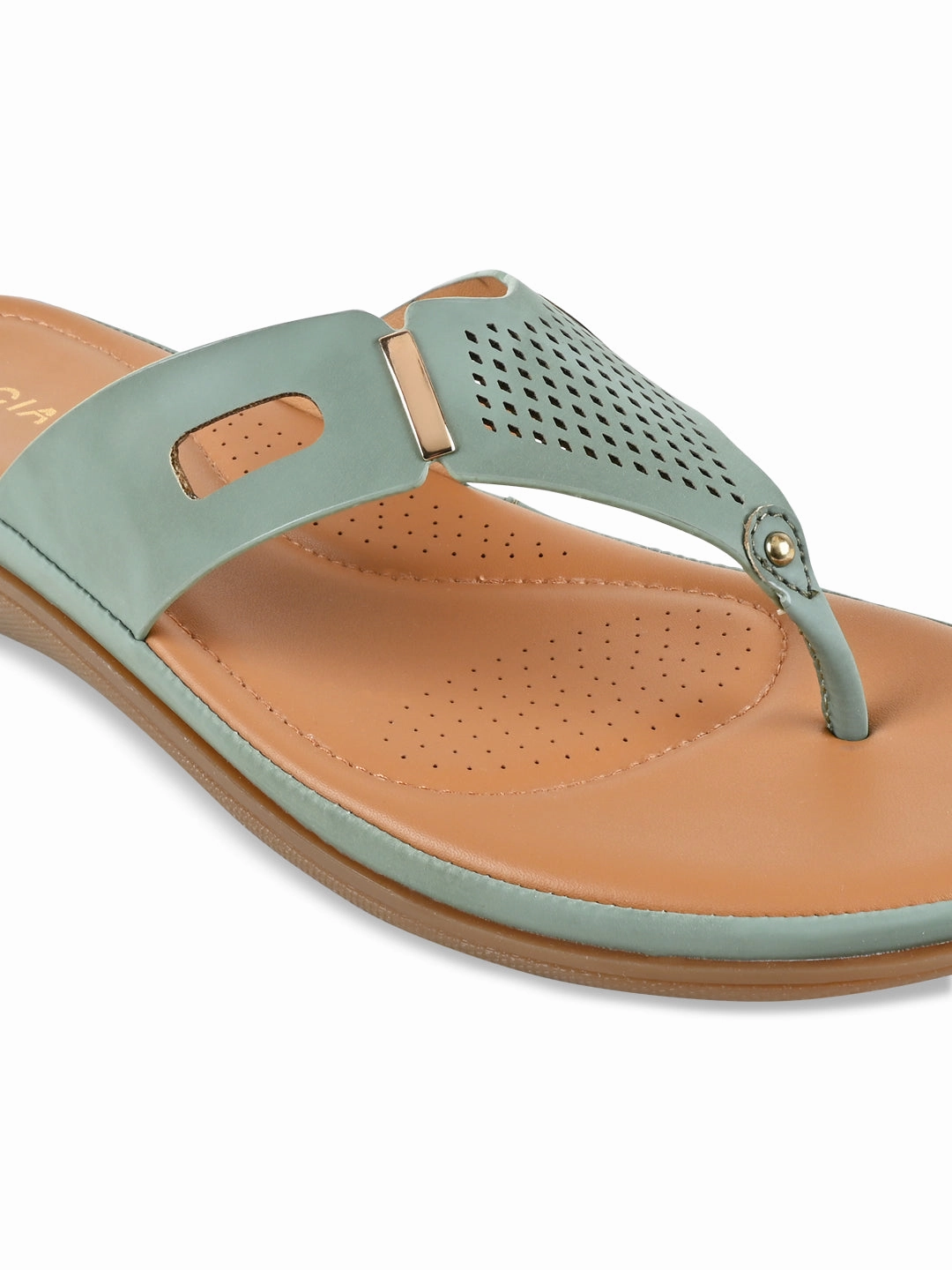 Narrow Shoes Flats Rocia By Regal Green Women Casual Comfort Flats