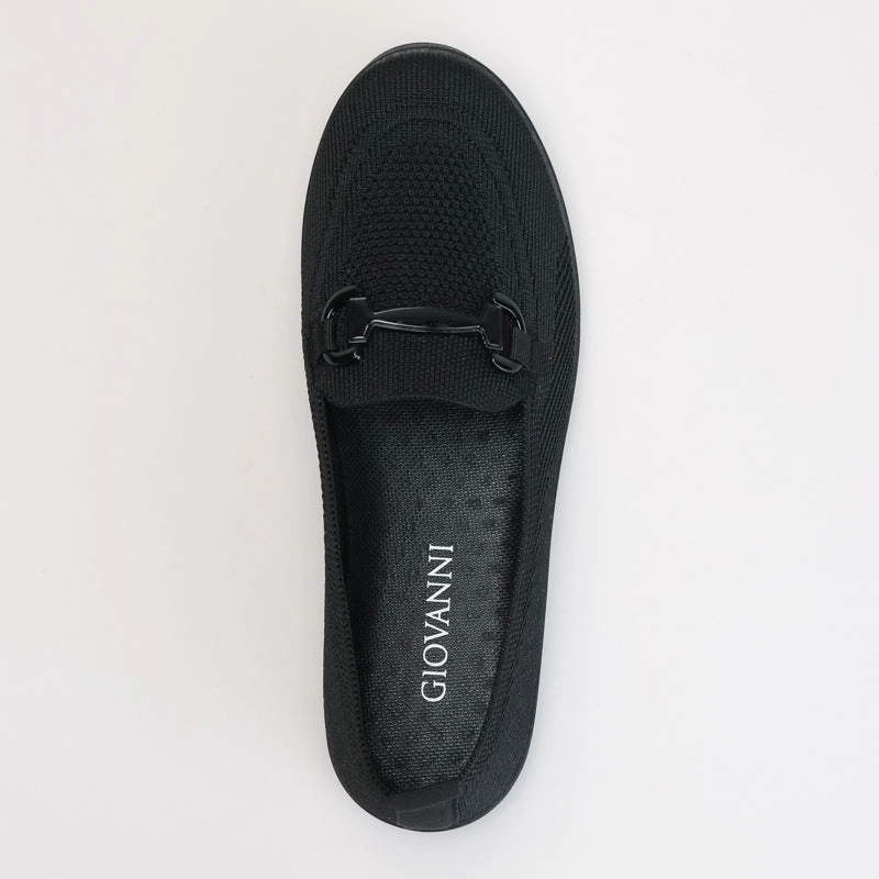 Comfort Knit Loafer With Chain Detail Feet Hurt In Flat Shoes