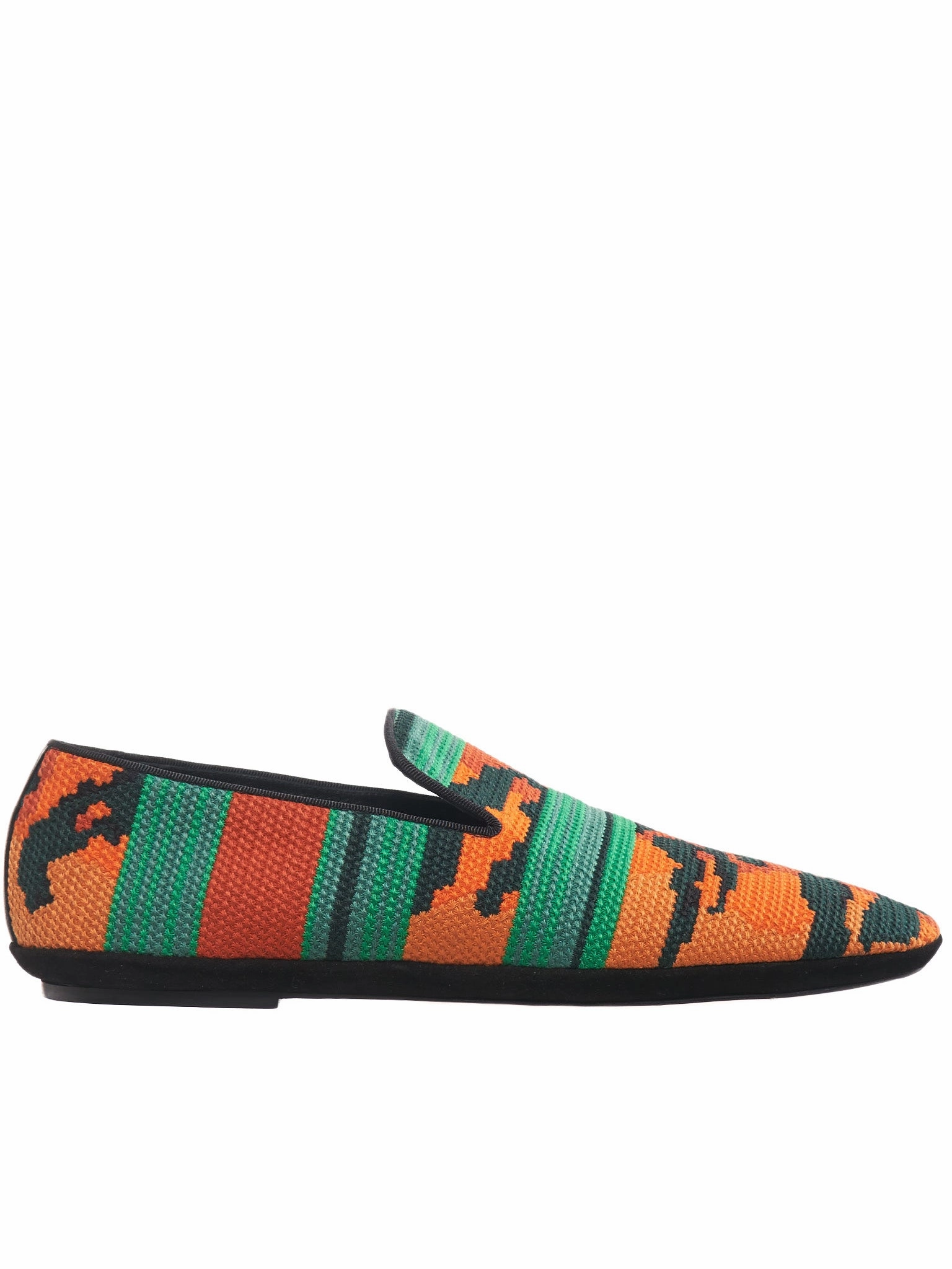 Woven Loafer (453-29-594-ORANGE-GREEN) Alden Loafers Sale