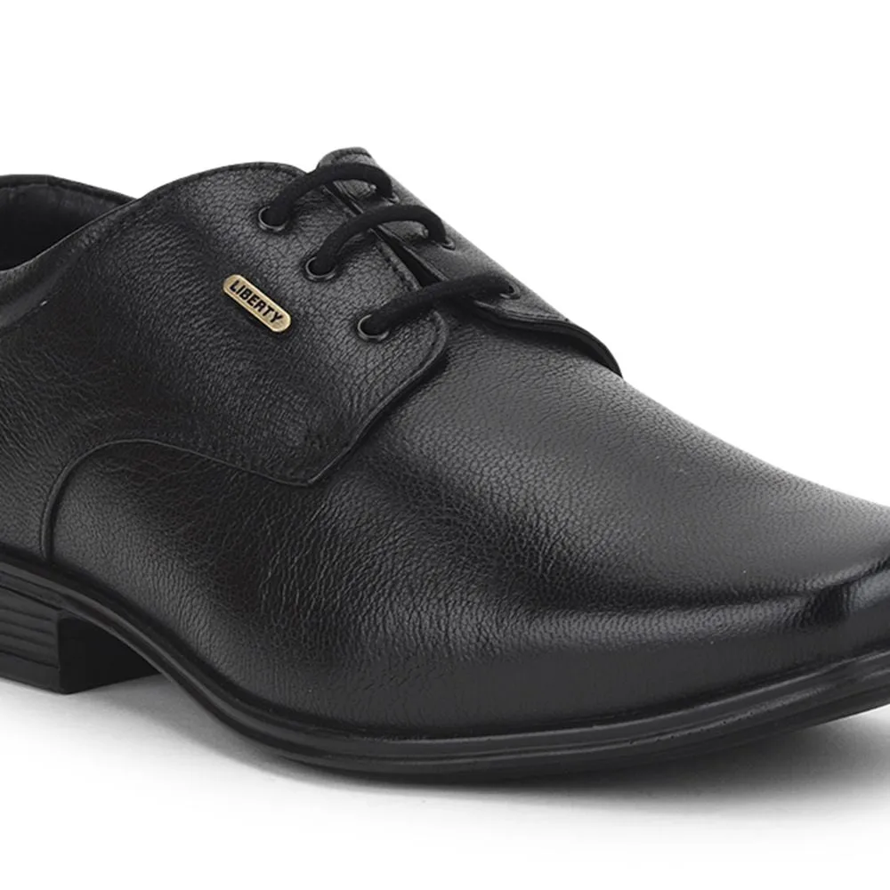 Low Wedge Heel Dress Shoes Fortune (Black) Formal Lace Up Derby Shoes For Men Uvl-305 By Liberty