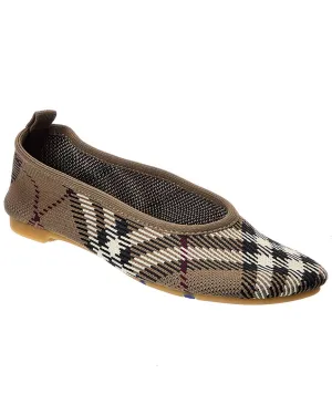Burberry Check Ballerina Flat Flat Beautiful Shoes