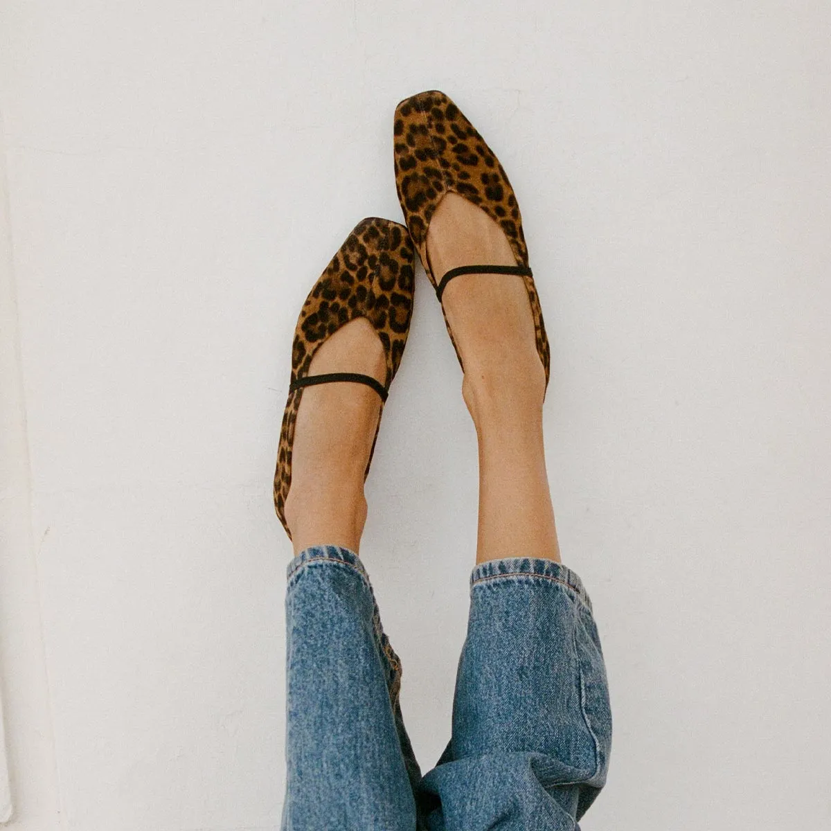 Cliffs Shoes Flats The Phoebe - Leopard Suede