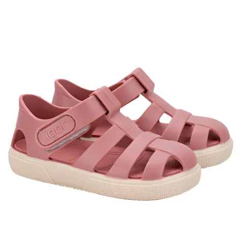 Flat Sandals On Sale Igor Girl's Bay Sandals - Nuevo Rosa