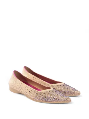 Basic Crystal Ballerina Flats Lace Flat Shoes
