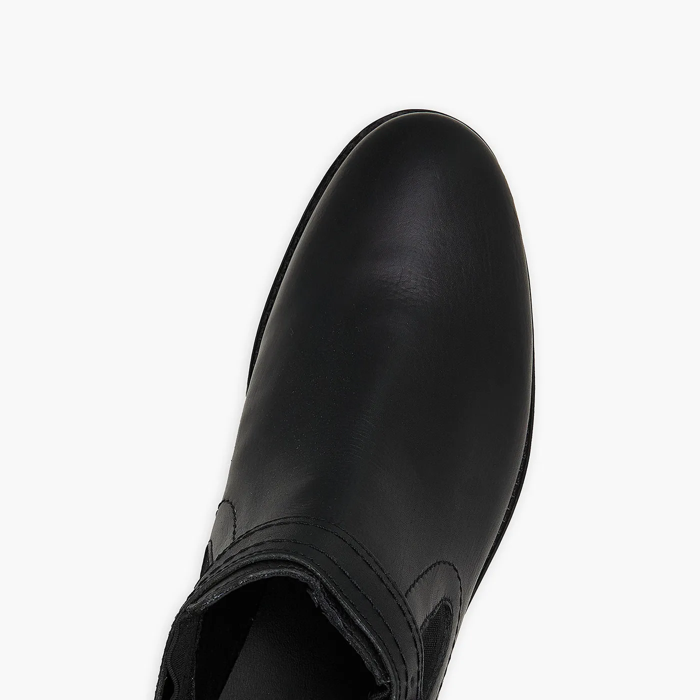 Buckled Leather Shoes Comfortable Platform Dress Shoes