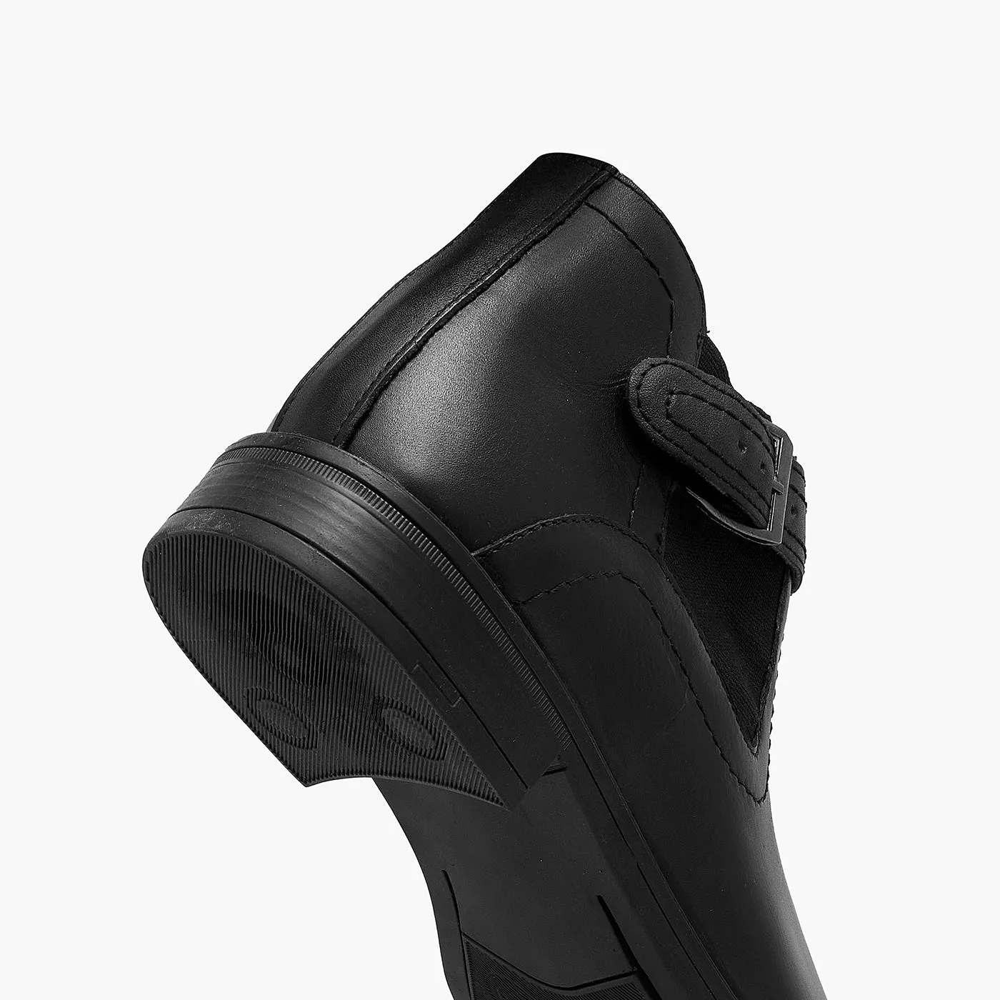 Dress Leopard Print Shoes Buckled Leather Shoes