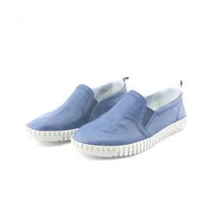 MARCO TOZZI . Silver Slip On Shoes