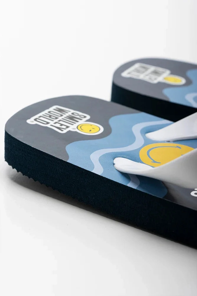 Flip Flops For Plantar Fascia Smiley Flip Flop Navy