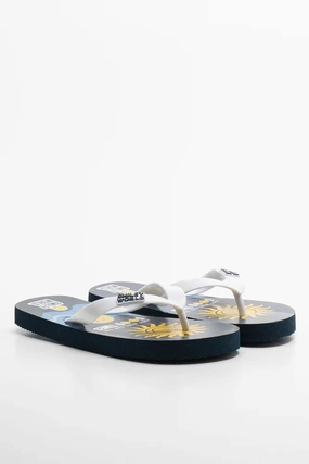 Smiley Flip Flop Navy Koala Bay Flip Flops