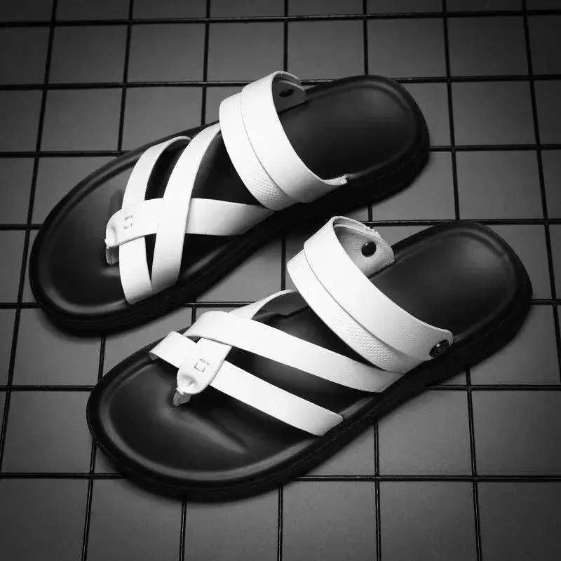 Platform Fisherman Sandals Concise Leather Sandals