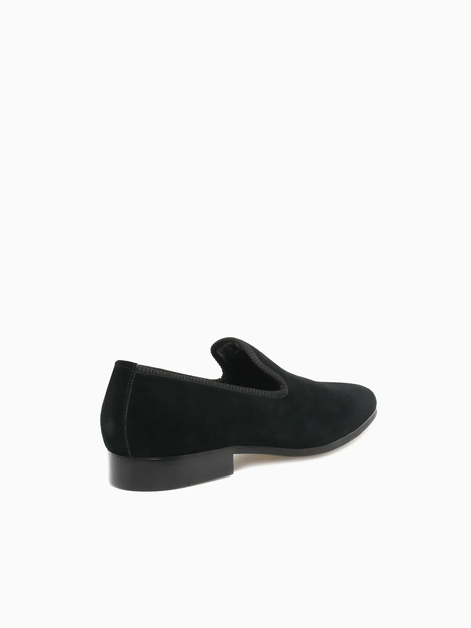 Chava Black Suede Loafers Pike