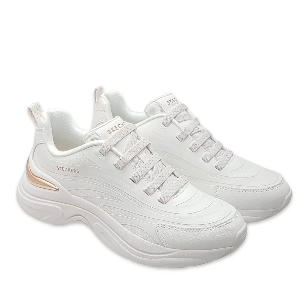 HAZEL - STEP N FLOW - WHITE Skate Shoes For Flat Feet