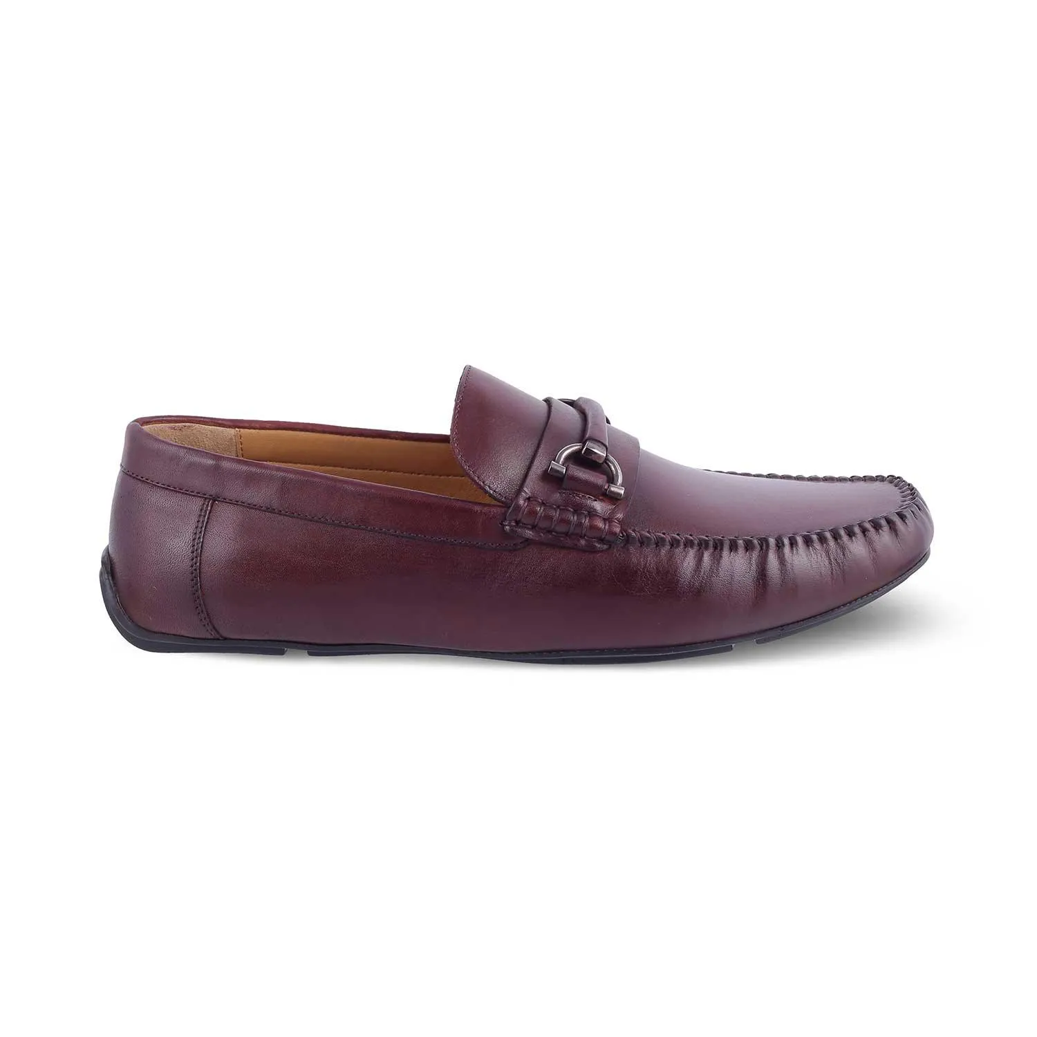 Jack Rogers Loafers The Salvo Wine Men's Leather Driving Loafers Tresmode