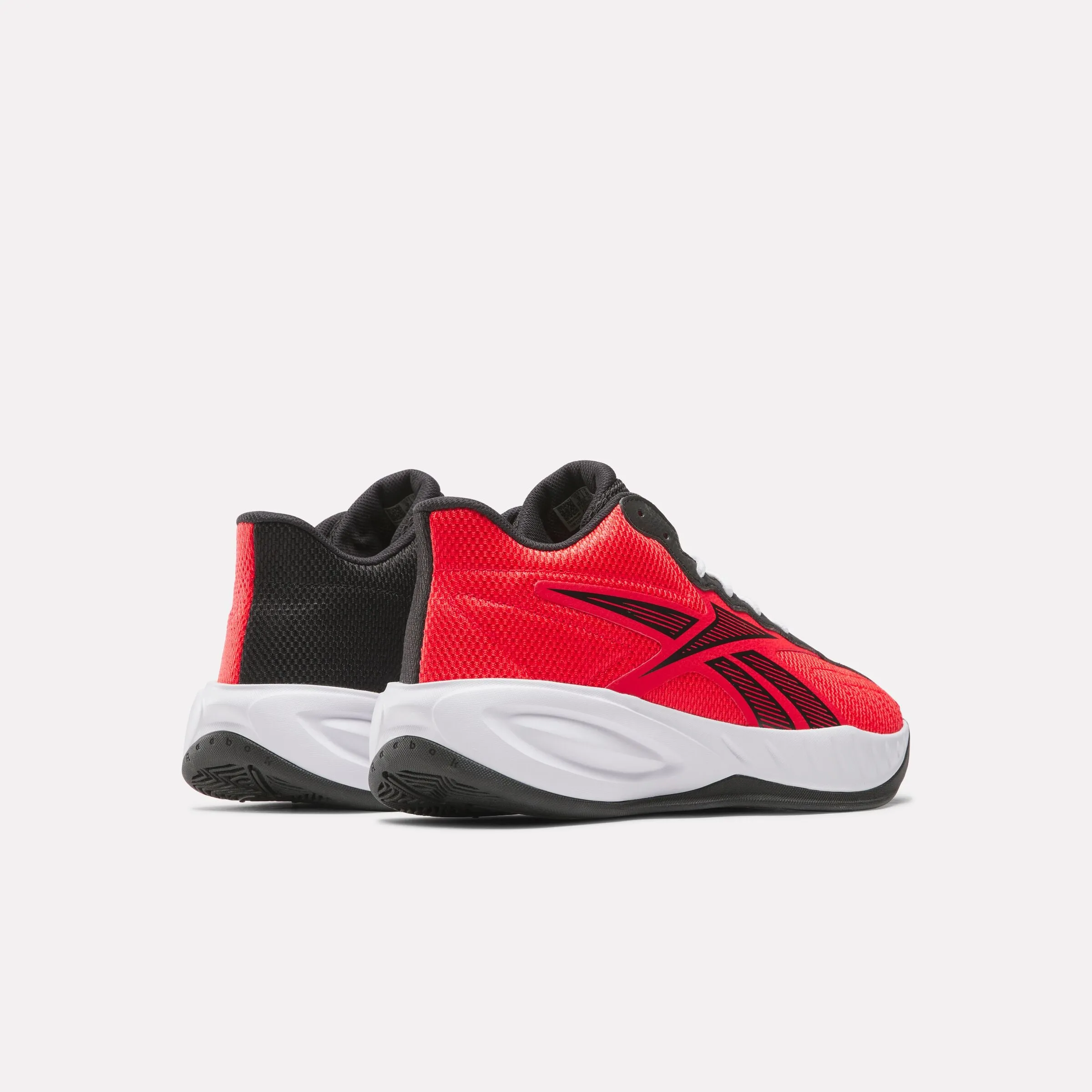 Reebok Press Energy Red/Black/White Basketball Shoes With Ankle Support