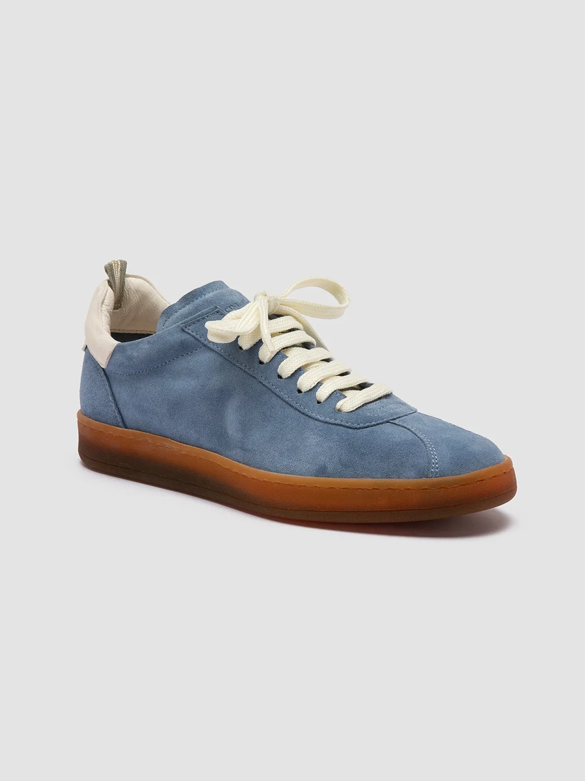 DESTINY 101 - Blue Leather and Suede Sneakers Sneakers Non Slip Shoes