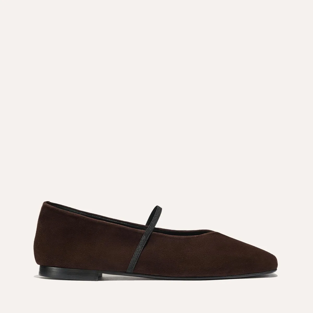 The Phoebe - Espresso Suede Foldable Flat Shoes