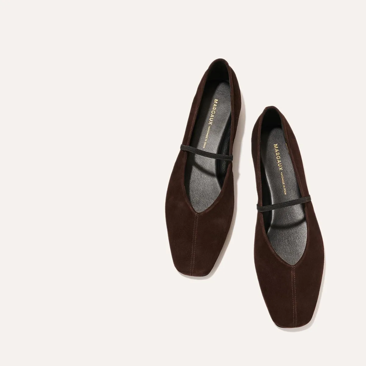 The Phoebe - Espresso Suede Luxury Flats Shoes